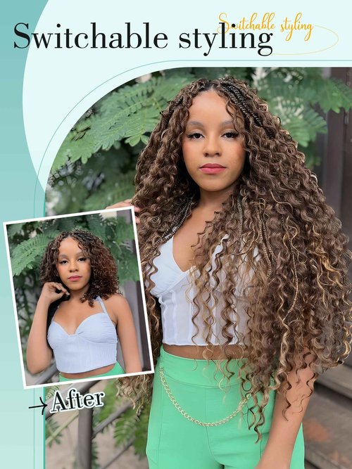 Human Braiding Hair for Boho Braids Deep Wave Bulk Human Hair for Braiding 3 Bundles/Pack Knotless 100% Unprocessed Brazilian Virgin Hair Extensions Bulk Bohemian 18 Inch Dark Burgundy 99j