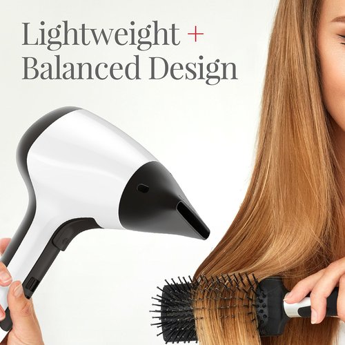 Remington Salon Collection Air3D Hair Dryer with Low Noise Motor, 1760 Watt Ceramic Blow Dryer, D7777, White