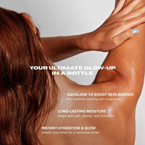 OUI the People FEATHERWEIGHT Hydrating Body Gloss, Orange Blossom Scent, Skin Barrier Boosting Body Glow Oil for Deep Hydration, Softens, Firms, and Enhances Skin Health, Shimmer Body Oil, 3.3 oz