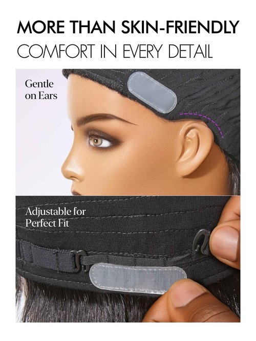 LUVME HAIR Ultra Comfort Throw On & Go Short Pixie Cut with Bangs 5 Inches Skin Friendly Cotton Cap 100% Real Human Hair Glueless Wig Glueless Wig Hair Loss Friendly Full Machine Made 22.5 Wig Cap