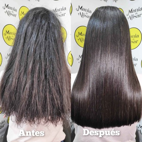 Mania de Alisar Kit Brazilian Hair Straightening Organic - Residue-Removing Shampoo and 300ml (10 oz) Hair Straightener (Pack of 2)