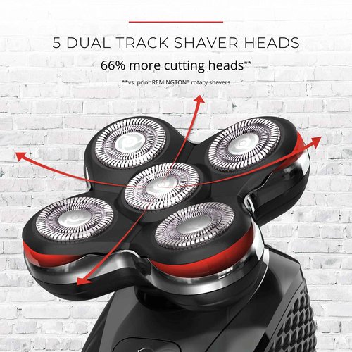 Bundle of Remington Balder Pro Head Shavers for Bald Men, Cordless Skull Shaver, 100% Waterproof for Wet & Dry Shaving, Black + Balder Pro Head Rotary Shaver Head Replacement Assembly
