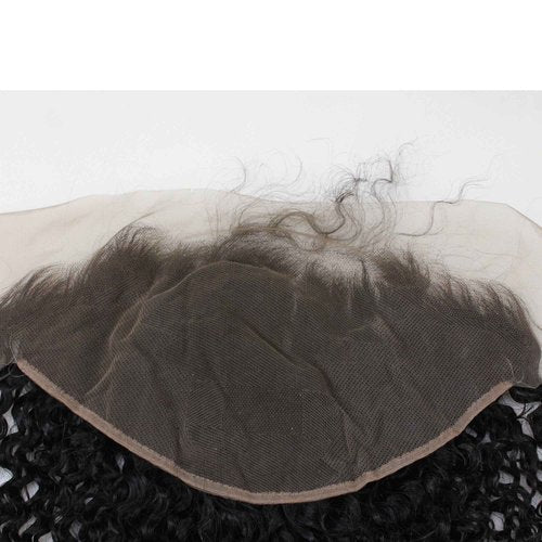 Dreambeauty 13×6" Lace Frontal Closure Jerry Curl Brazilian Virgin Human Hair Free Part Ear to Ear Full Lace Frontal Bleached Knots with Baby Hair Natural Color (20 inch)