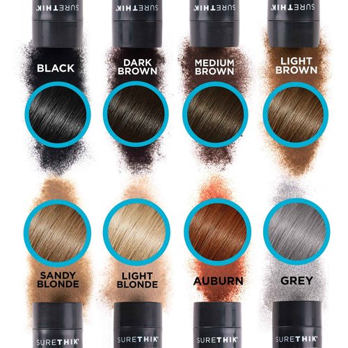 SureThik 2 x 30g Hair Thickening Fiber (Black) and Holding Spray (3.4oz) Bundle