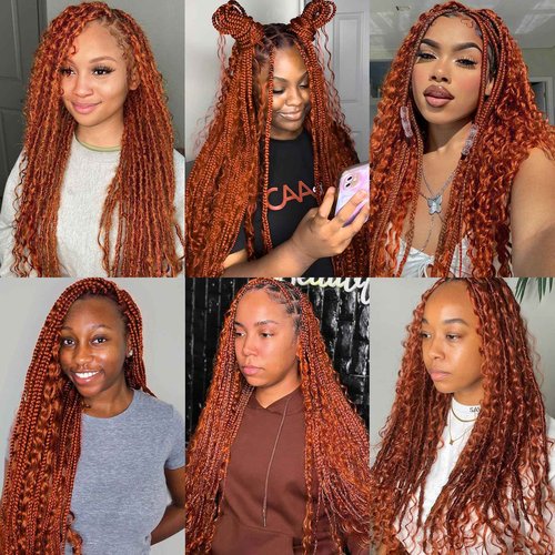 PiPiHA 100% Human Hair for Braiding, Water Wave, 24 Inch, 2 Bundles, 100g, Curly, Boho Knotless Braids