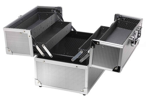 Creative Options Crafters Train Case, Silver 12 x 10 x 8.5