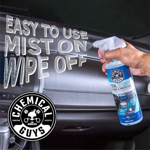 Chemical Guys Total Interior Cleaner and Protectant, Safe for Cars, Trucks, SUVs, Jeeps, Motorcycles, RVs & More, 16 fl oz, (2 Pack) SPI2201602