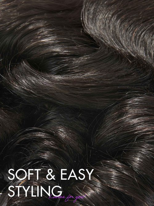 LUVME Loose Wave Ear To Ear 13x4 HD Lace Frontal Closure 100% Unprocessed Brazilian Virgin Human Hair Lace Frontal Closure 150% Density Natural Black 12 Inch