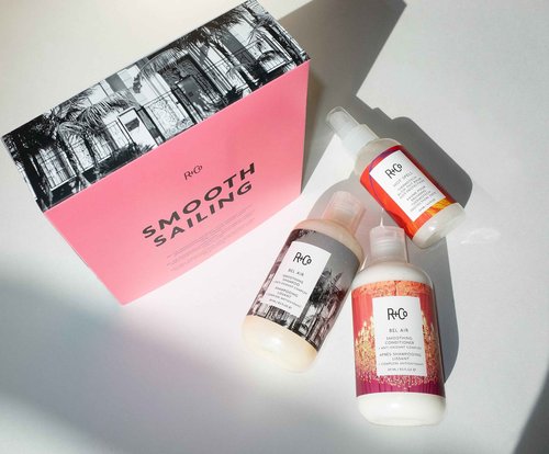 R+Co The Smooth Sailing Kit (Bel Air Shampoo 8.5 oz + Conditioner 8.5 oz+ Hot Spell Balm 4.2 oz) - AUGUST LAUNCH 2023