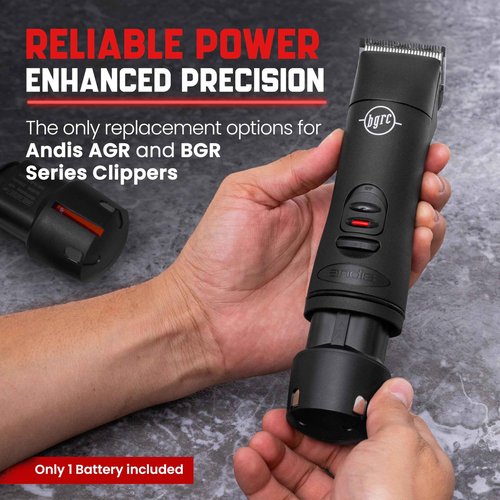 High-Capacity Replacement Battery for Andis PowerGroom AGR and BGR Clippers. NiMH, 2100mAh, Japanese Cells. Compatible with Andis Cordless Clippers: Bgrc. Long-Lasting Power for Andis Bgrc Clippers
