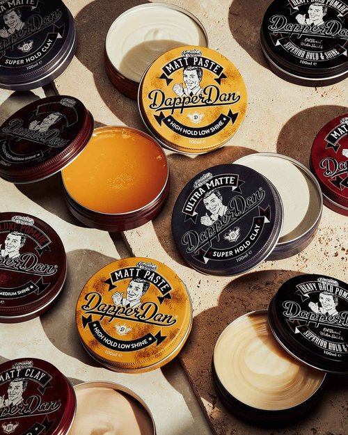 Dapper Dan Heavy Hold Pomade for Men, Strong Hold and High Shine Mens Hair Styling Product, Oil Based, Water Soluble, Liquorice and Vanilla Scent, 2 x 3.38 fl oz