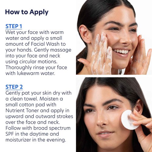 PCA SKIN Cleanse and Tone Skincare Kit, Foaming Face Wash and Nutrient Face Toner Kit, 2 Bottle Skincare Kit