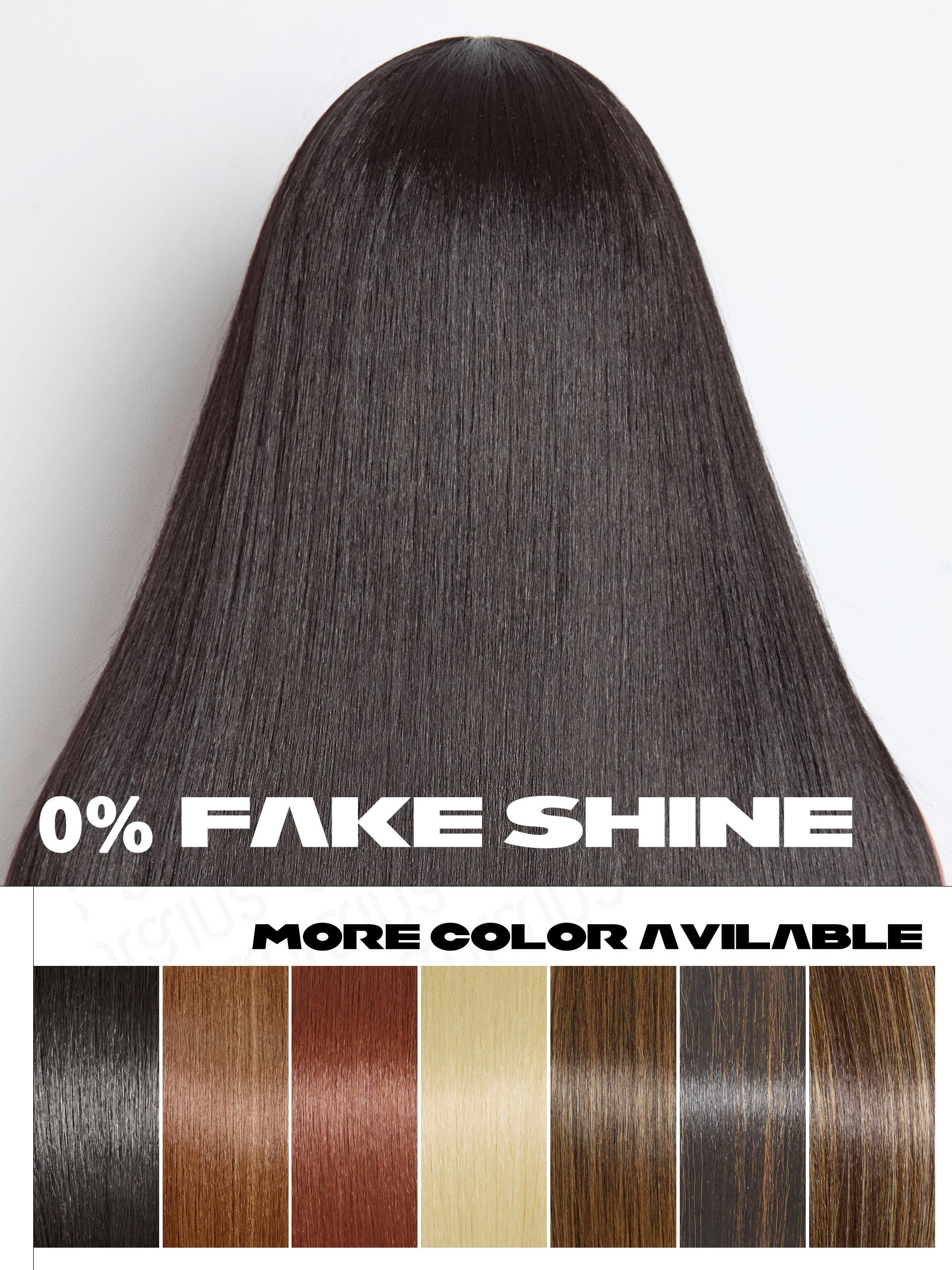 GORGIUS Black Straight Lace Front Wigs Pre Cut Glueless Layered Wig Middle Part Synthetic Frontal Wig with Natural Hairline 24 Inch