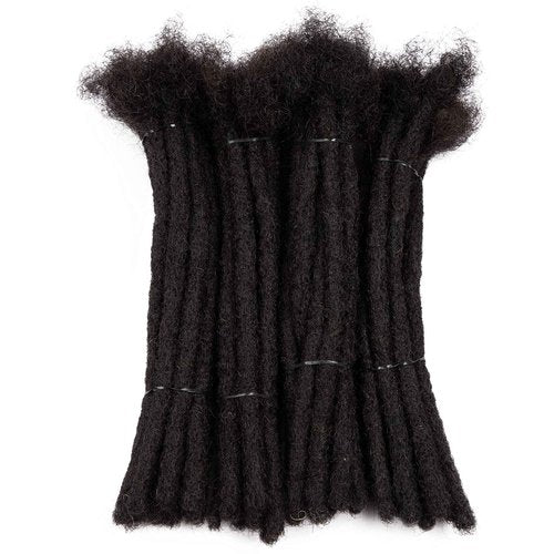 Lovenea Crochet Dreadlocks Extensions 10 Inch 40 Strands 100% Human Hair Locs Extensions All Handmade Crochet Permanent Loc Extensions Diameter 0.6 cm Natural Black Color (10 Inch, 40 Strands)