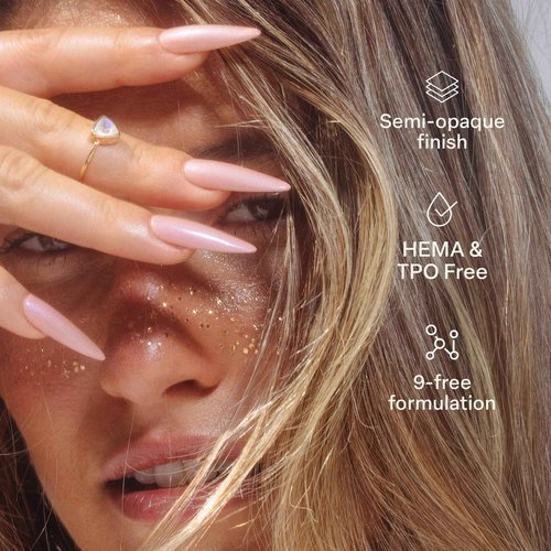 APRÉS Astral Gel Color Set of 5, Streak-Free Self-Leveling Nail Polish with Brush-X Nail Art Brush 15 ml, HEMA-Free TPO-Free (Pearlescent (Set 2))