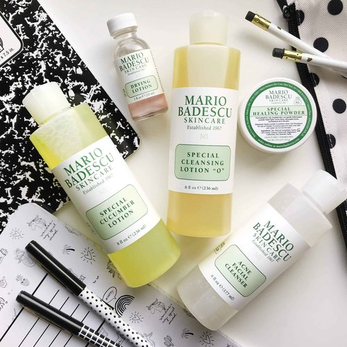 Mario Badescu Acne Control Face Kit with Facial Cleanser, Toner, Mask, Drying Lotion & Cream | Skin Care Set Ideal for Combination, Troubled or Oily Complexion