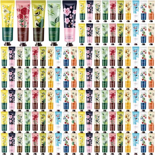 Dansib 200 Pack Hand Cream Gifts Set for Women Mothers Day Gifts for Mom Mini Lotion Bulk for Dry Cracked Hands, Mini Hand Lotion for Nurse Gifts,bridesmaid Gifts,teacher Appreciation Gifts,10 Styles