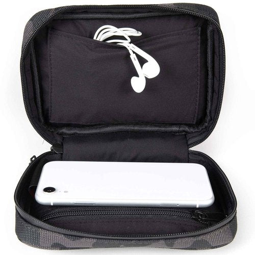 DIME BAGS Smell-proof Boss with Lock Padded Pouch with Activated Carbon Technology | 3-Digit Combo Lock | Low-Profile, Sleek Design (10 Inch, Camo)