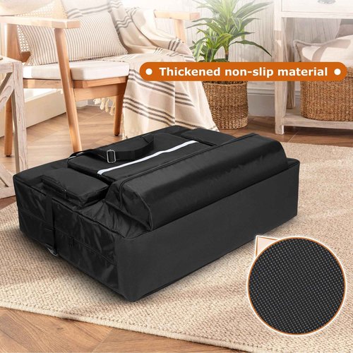 LUXJA Massage Table Bag Fits 24” to 30” Width Folding Massage Table, Massage Table Carrying Case with Accessory Pockets (Bag Only), Black