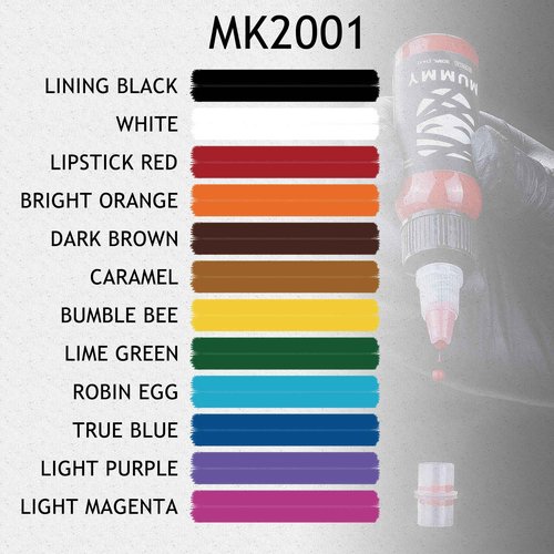 Mummy Pharaoh USA Custom Tattoo Ink Set 1oz(30ml)-12 Colors Pigment Kit