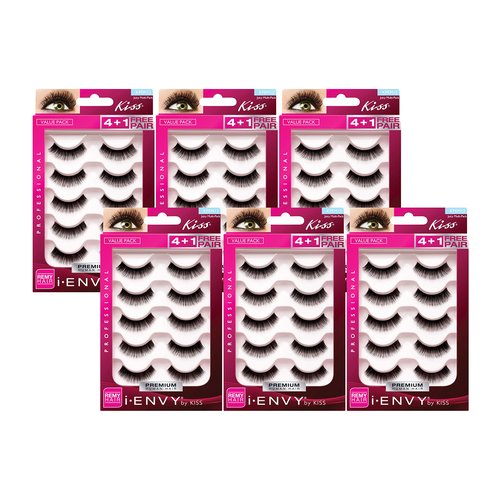 i.Envy by Kiss Eye Lash Value Pack #KPEM12 (6 PACK)