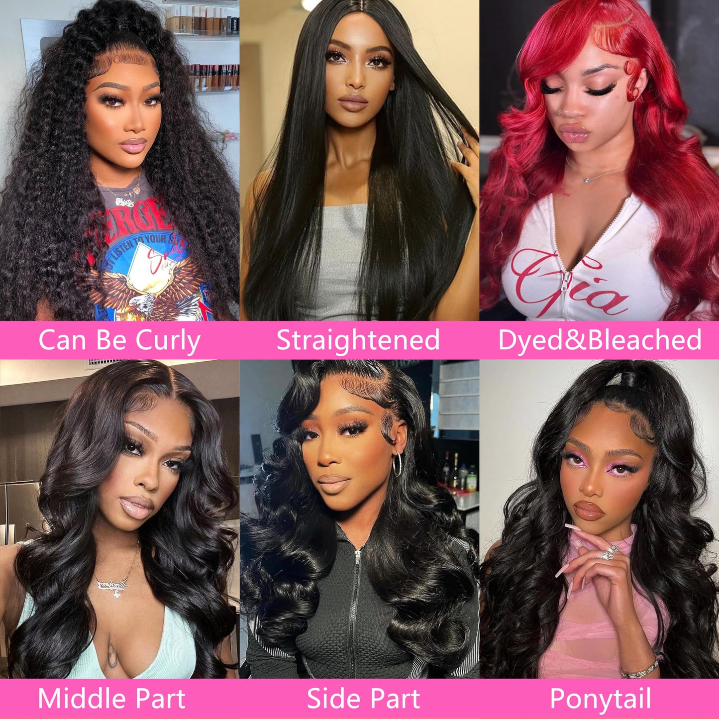 Puhasty 7x5 HD Lace Closure Glueless Wigs Human Hair Wear and GO Pre Plucked Pre Cut 200% Density Glueless Wig 22Inch Body Wave Lace Front Wigs with Baby Hair for Black Women Natural Hairline