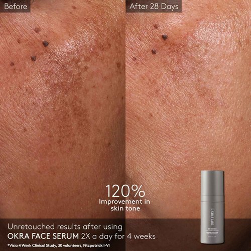 S'ABLE Labs - Okra Face Serum | Boost Elasticity, Stimulate Collagen, Replenish Skin Barrier | Retinoid + African Resurrection Plant | Melanin-Inclusive Skincare (30 mL | 1 fl oz)