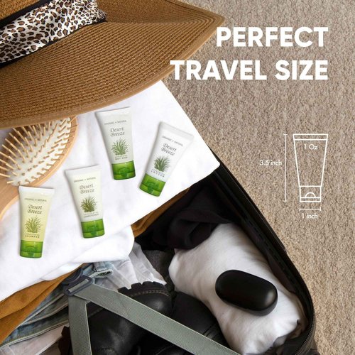 Desert Breeze Hotel Soaps & Toiletries Bulk Set | 1-Shoppe Amenities Kit | 1oz Shampoo & Conditioner, Body Wash, Lotion | Travel Size | 80 Pieces
