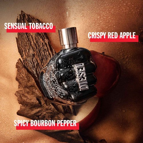 Diesel Only The Brave Tattoo, Eau de Toilette for Men, Woody Scent With Notes of Citrus, Sage, Pepper & Tobacco, 4.2 Fl. Oz.