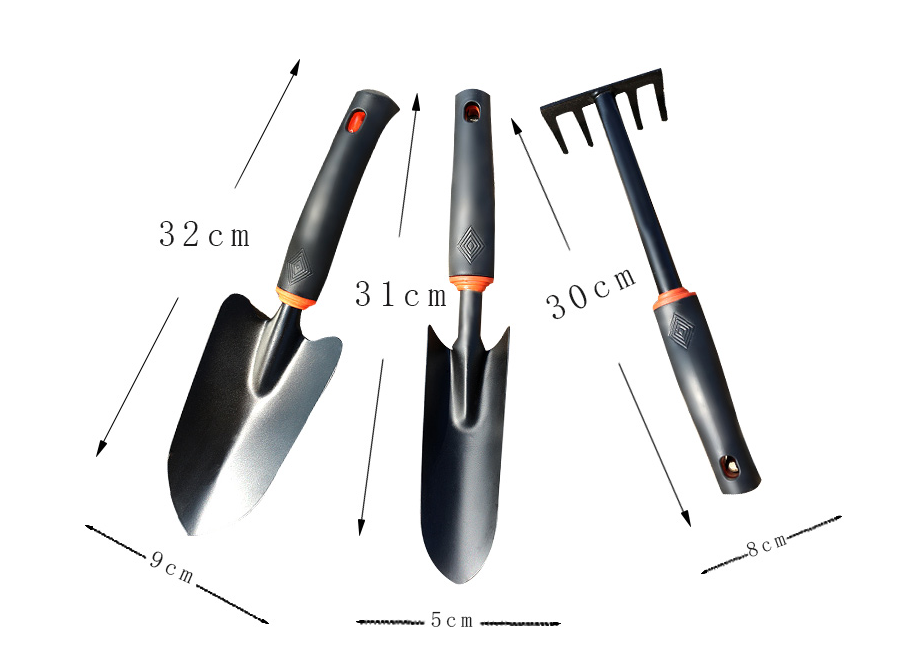 Thickened Gardening Tool Set for Planting Flowers & Vegetables - Durable Iron & Plastic Handles