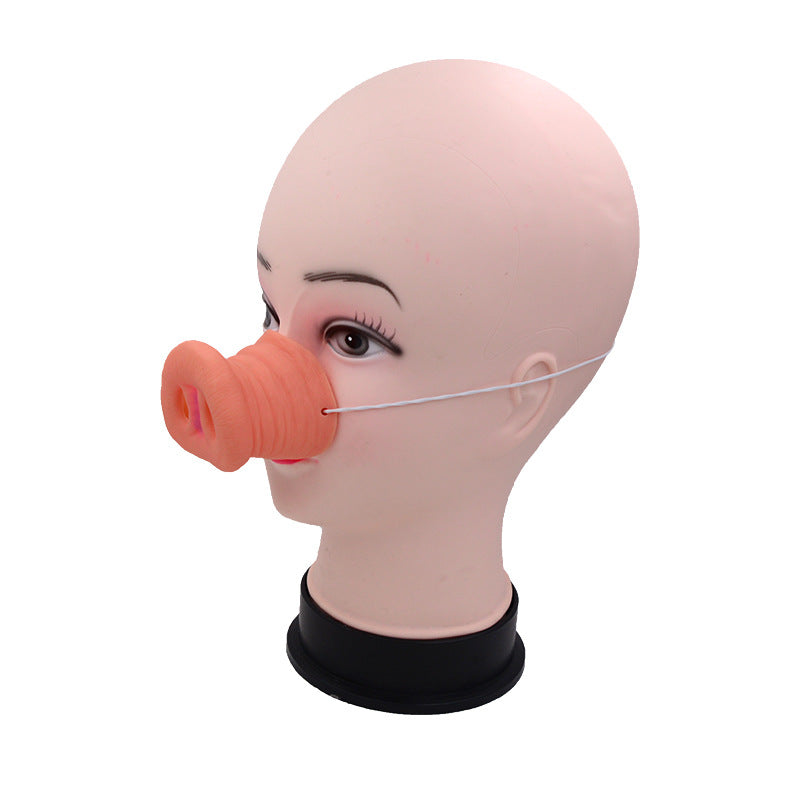 Halloween Funny Latex Pig Nose Costume Accessory - Party & Festive Prop