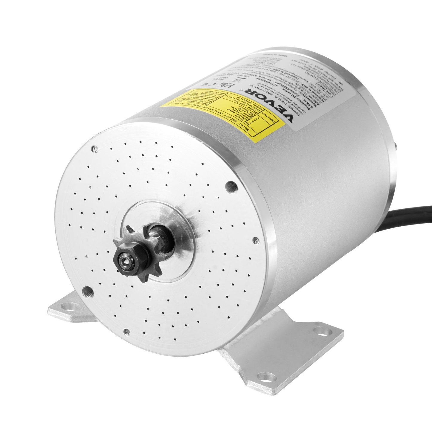 3000W Brushless DC Electric Motor Kit 72V for E-Bikes & Scooters - Silver