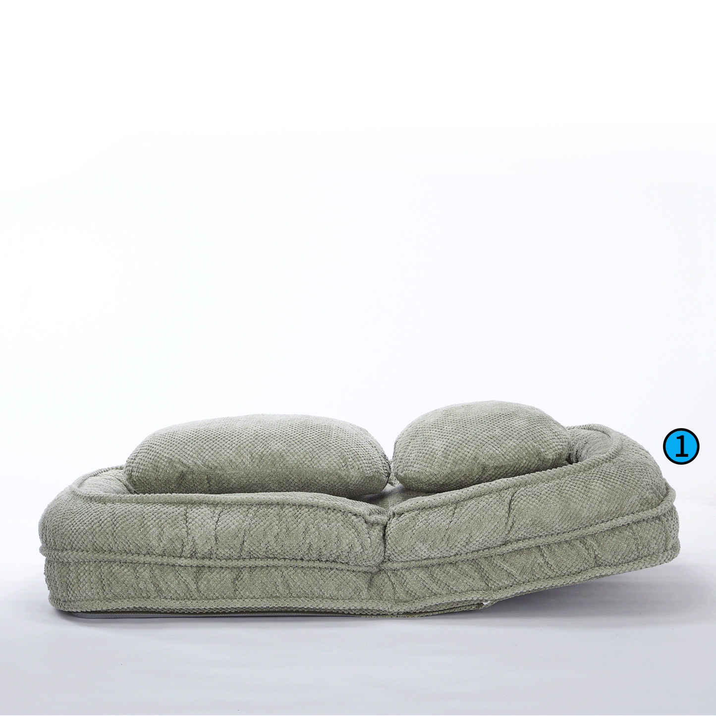 Adjustable Human Dog Bed Lazy Sofa Couch with Foldable Seat Green