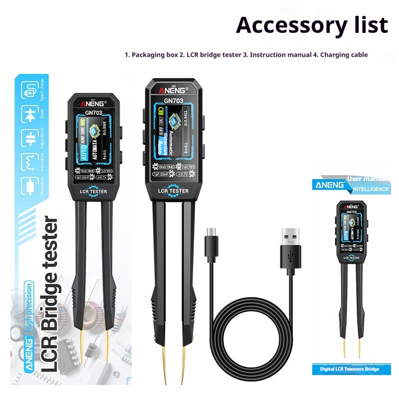 Digital Bridge Resistor Tester - SMD Component Testing Pliers GN703
