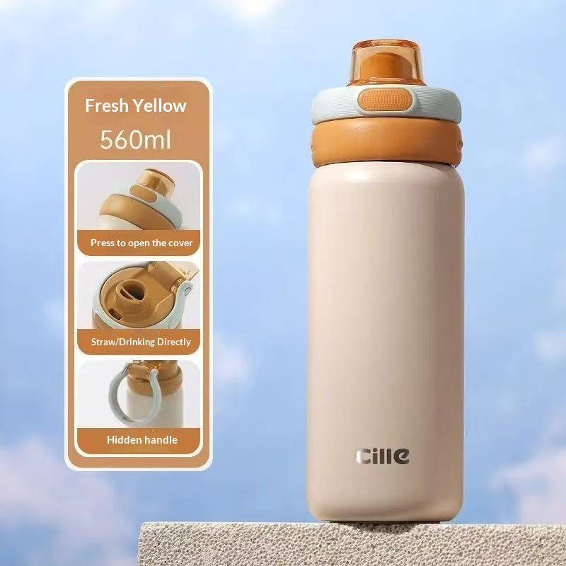 Insulated Stainless Steel Tumbler Cup for Kids & Students - Portable & Heat Retaining