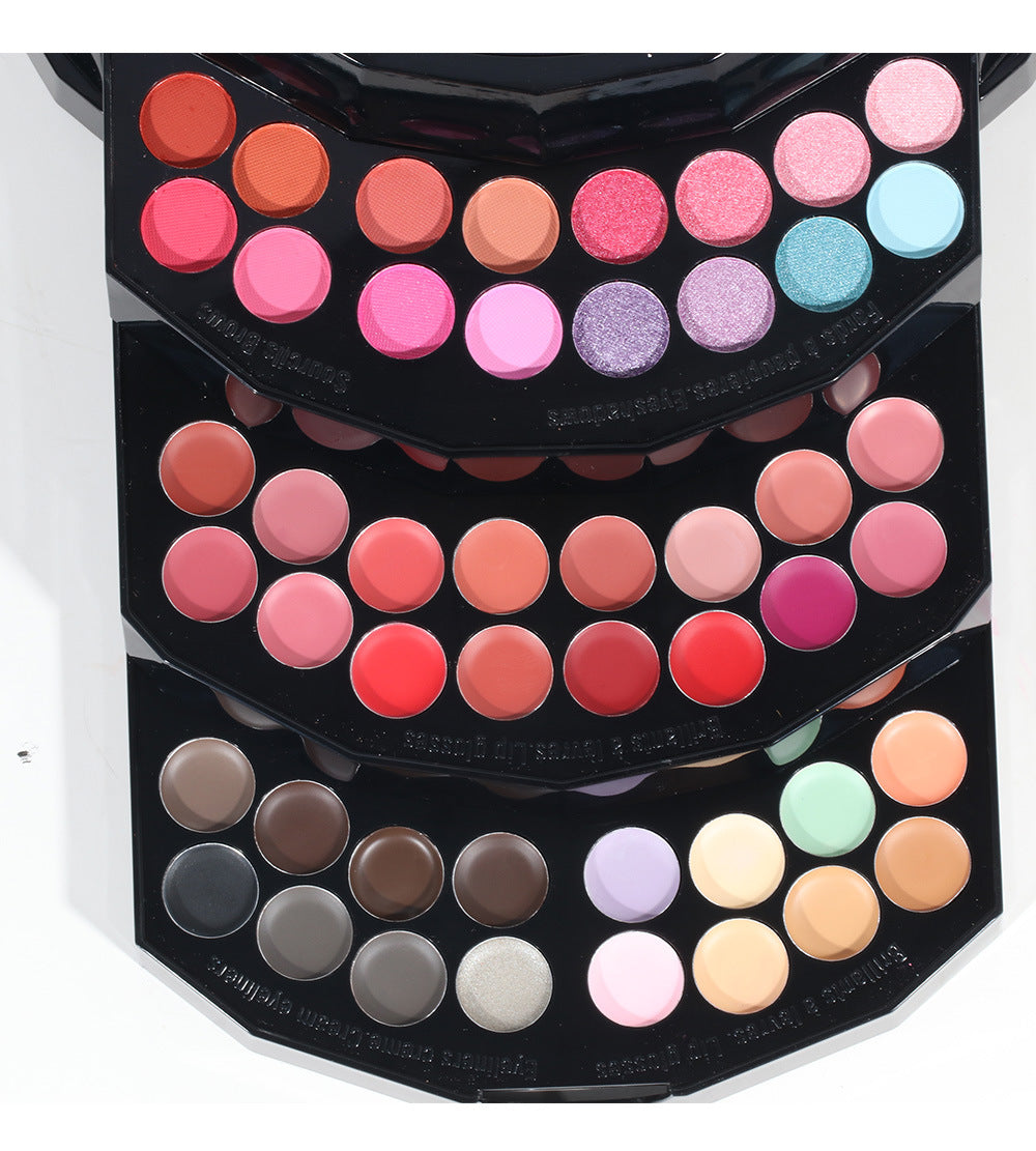 108 Color Shimmer Eyeshadow Palette Cosmetic Case with Repair Features