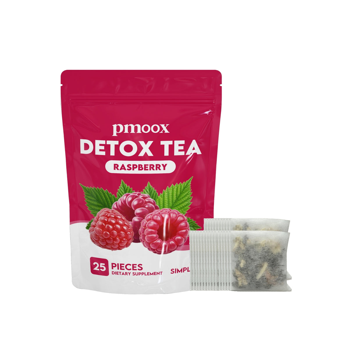 Raspberry Herbal Tea Bags - 25 Pieces
