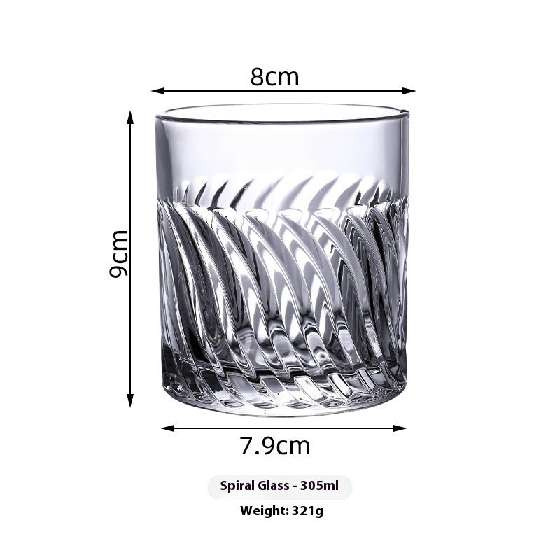 Tipsy Atmosphere Whiskey Shot Glass - High-End Clear Glass Drinkware