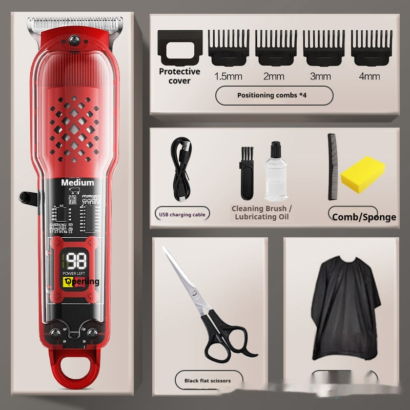 Transparent Electric Hair Clipper