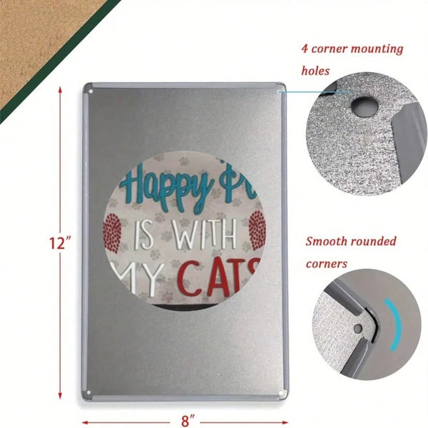 Metal Tin Wall Decoration Sign - 20 cm x 20 cm