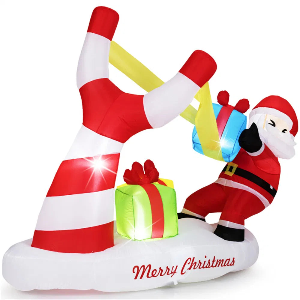 7ft Inflatable Santa Claus Decoration with LED Lights