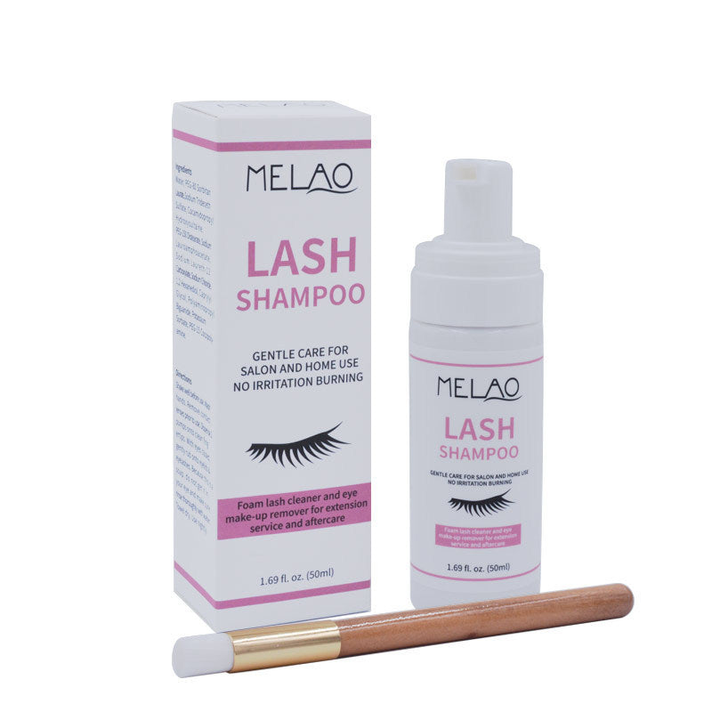 Eyelash Shampoo Moisturizing Frizz Cleaning Solution 50ml for Ladies