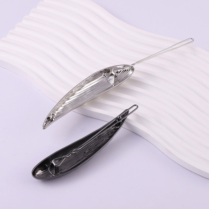 Geometric Metal Hairpin with Lava Pattern for Women - European Style Hair Accessory
