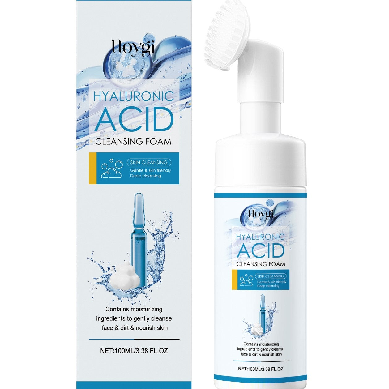 Hyaluronic Acid Facial Cleanser Foam - Anti-Wrinkle & Hydrating Skin Care