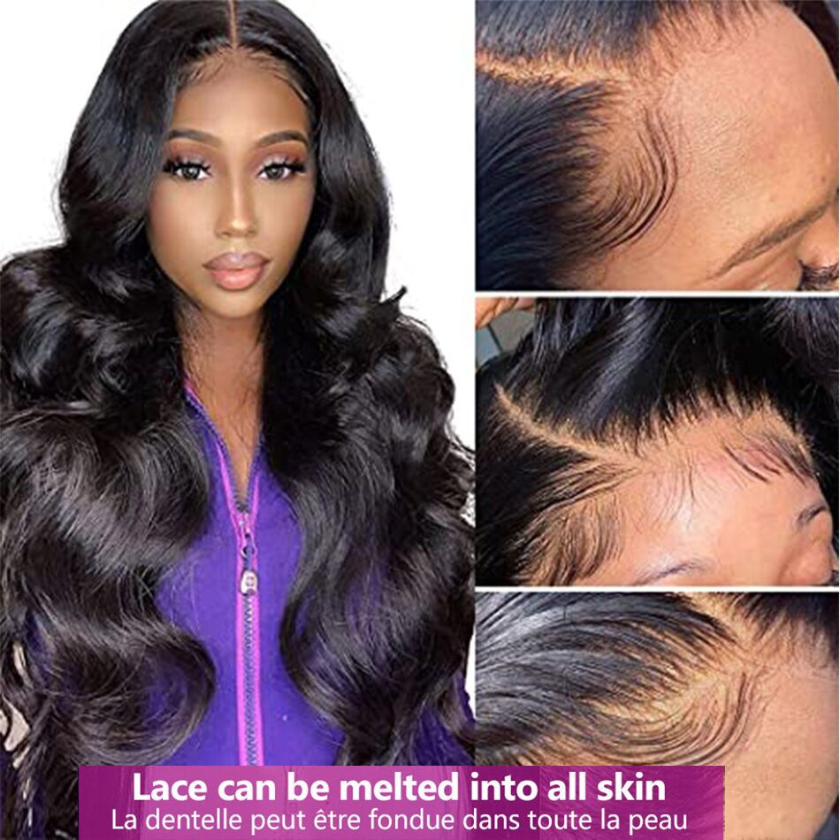 Women's Curly Synthetic Wig with Lace Front - Black, Medium Length, Multiple Sizes