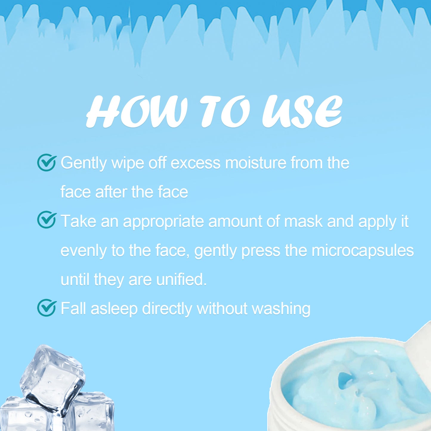 Hydrating Overnight Sleep Mask - Moisturizing Facial Care for Brightening
