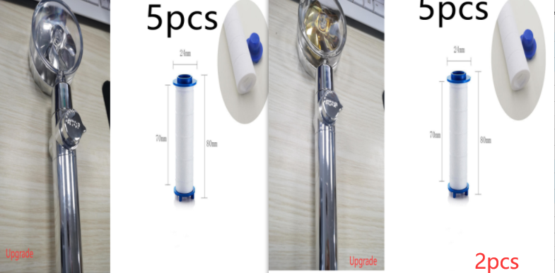 High Pressure Turbo Shower Head with Water Saving Feature & 360° Fan Extension