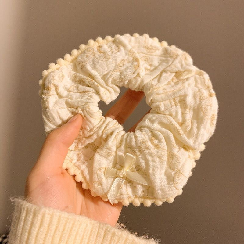 Summer Sweet Lace Scrunchie Hair Tie - Elegant Floral Hair Accessory