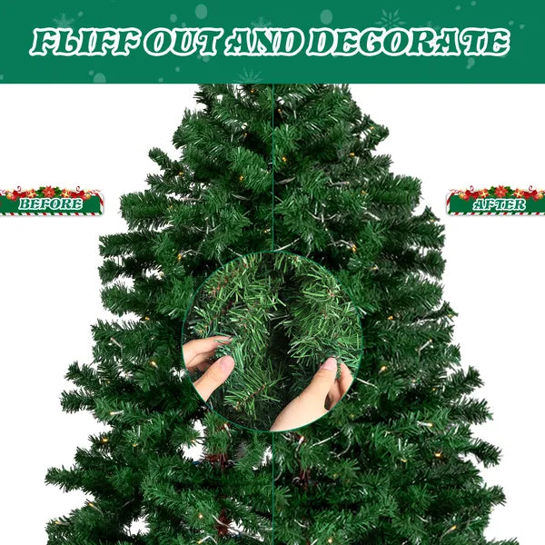 6 FT Pre-lit Santa Hat Christmas Tree with 250 Warm White Lights