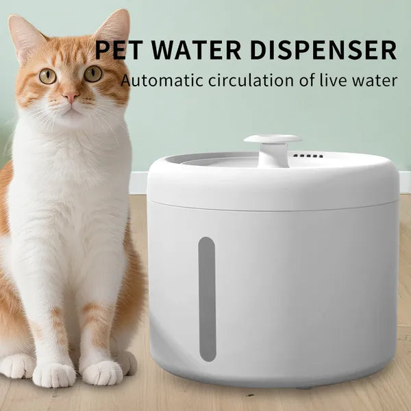 2500ML USB Pet Water Fountain - Automatic Circulating Water Dispenser for Cats & Dogs